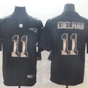 Men's New England Patriots Patriots #11 Julian Edelman 2019 Black Statue Of Liberty Limited Jersey