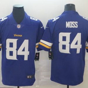 Men's Minnesota Vikings #84 Randy Moss Purple Vapor Untouchable Limited Jersey