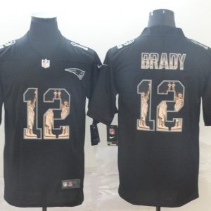 Men's New England Patriots Patriots #12 Tom Brady 2019 Black Statue Of Liberty Limited Jersey
