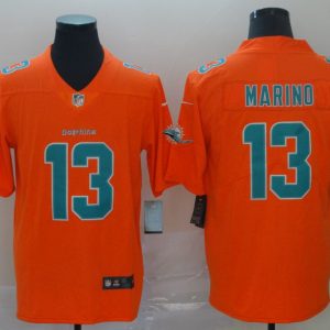 Nike Miami Dolphins #13 Marino Orange Inverted Legend Men Jersey