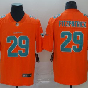 Nike Miami Dolphins #29 Minkah Fitzpatrick Orange Inverted Legend Men Jersey