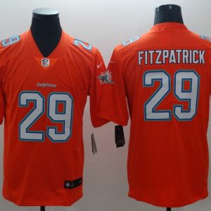 Men's Miami Dolphins 29 Minkah Fitzpatrick Orange Vapor Untouchable Limited Jersey