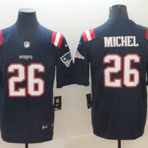 New England Patriots Patriots #26 Sony Michel Navy Blue Color Rush Limited NFL Jersey