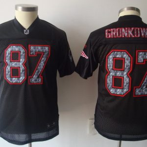 Mens New England Patriots Patriots #87 Rob Gronkowski Black Jersey