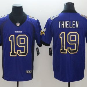 Nike 2018 Minnesota Vikings 19 Thielen Purple Drift Fashion Color Rush Limited Jersey