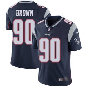 Nike New England Patriots Patriots Men's #90 Malcom Brown Navy Blue Vapor Untouchable Limited Jersey