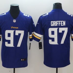 Nike Minnesota Vikings #97 Griffen Purple Vapor Untouchable Limited Jersey