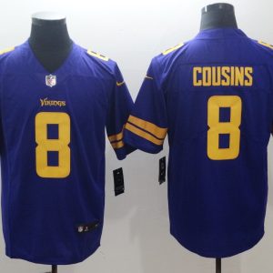 Nike Minnesota Vikings #8 Kirk Cousins  Purple NFL Rush Vapor Untouchable Limited Jerseys