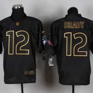 Nike New England Patriots Patriots #12 Brady Black Jersey