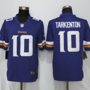 New Nike Minnesota Vikings 10 Tarkenton Purple Limited Jerseys