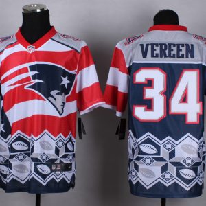 2015 New England Patriots Patriots #34 Vereen New Style Noble Fashion elite jersey