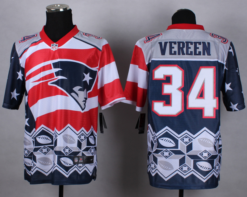 2015 New England Patriots Patriots #34 Vereen New Style Noble Fashion elite jersey
