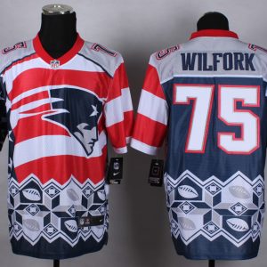 2015 New England Patriots Patriots #75 Wilfork New Style Noble Fashion elite jersey