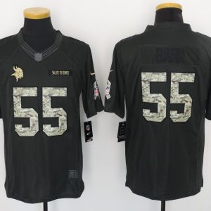 NFL Minnesota Vikings #55 Barr Salute to Service Limited Jersey