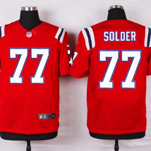 Nike New England Patriots Patriots #77 Solder Elite Red Jersey