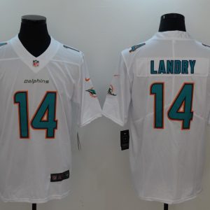 Mens NFL Miami Dolphins #14 Landry White Legand Limited Jersey