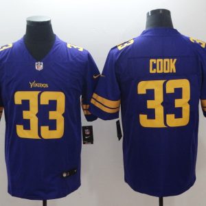 NFL Minnesota Vikings #33 Cook Color Rush Limited Purple Jersey