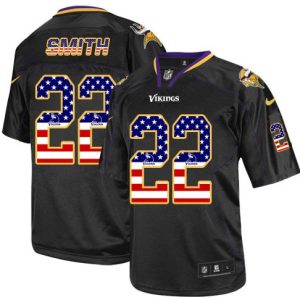 NFL Minnessota Vikings #22 Smith USA Flag Jersey