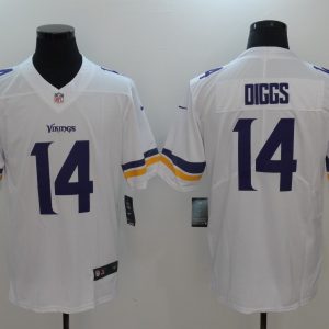 NFL Minnesota Vikings #14 Diggs White Vapor Limited Jersey