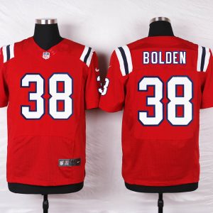 Nike New England Patriots Patriots #38 Bolden Elite Red Jersey