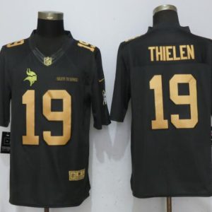 NFL Minnesota Vikings #19 Thielen Gold Salute To Service Limited Jersey
