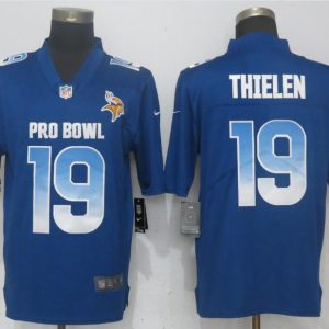 NEW Nike Minnesota Vikings 19 Thielen Blue Nike Royal 2018 Pro Bowl Limited Jersey