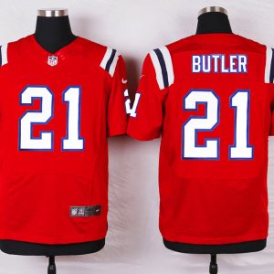 Nike New England Patriots Patriots #21 Butler Elite Red Jersey
