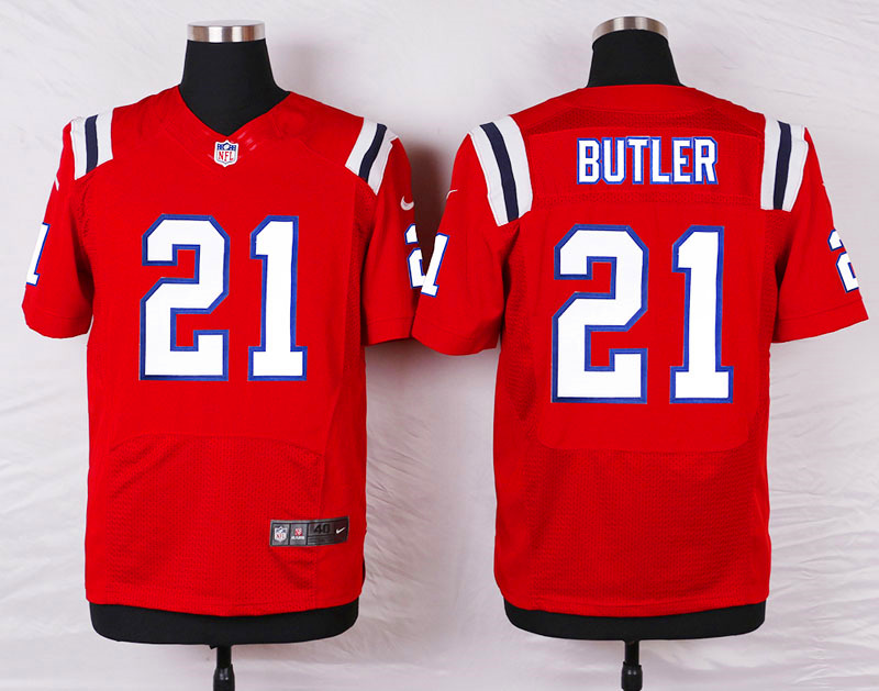 Nike New England Patriots Patriots #21 Butler Elite Red Jersey