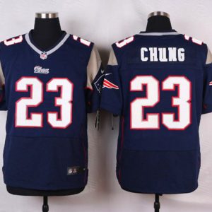 Nike New England Patriots Patriots #23 Chung Elite Blue Jersey