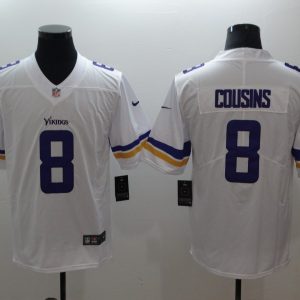 NFL Minnesota Vikings #8 Cousins White Vapor Limited Jersey
