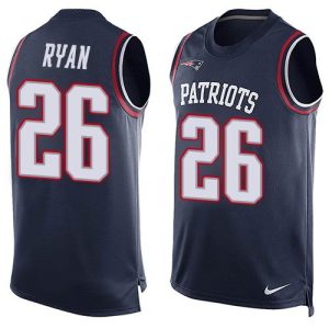 NFL New England Patriots Patriots #26 Ryan Blue Limited Tank Top Jersey