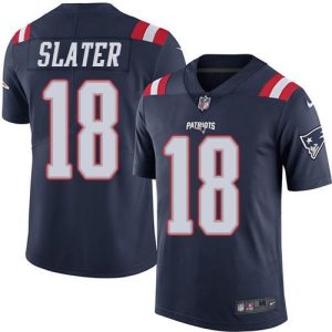 NFL New England Patriots Patriots #18 Slater Blue Rush Jersey