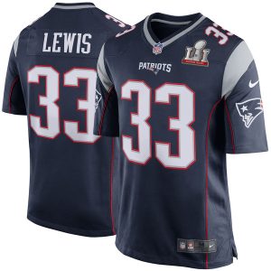 Dion Lewis New England Patriots Patriots Nike Super Bowl LI Navy Elite Jersey