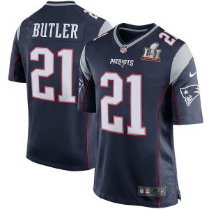 Malcolm Butler New England Patriots Patriots Nike Super Bowl LI Navy Elite Jersey