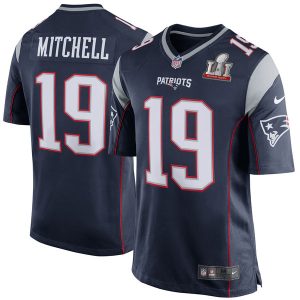 Malcolm Mitchell New England Patriots Patriots Nike Super Bowl LI Elite Jersey Navy