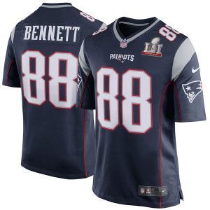 Martellus Bennett New England Patriots Patriots Nike Super Bowl LI Elite Navy Jersey