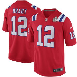 Tom Brady New England Patriots Patriots Nike Super Bowl LI Bound Red Jersey