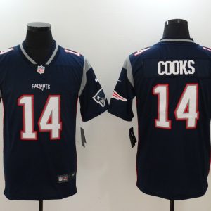 NFL New England Patriots Patriots #14 Cooks Vapor Limited Blue Jersey