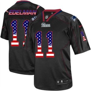 NFL New England Patriots Patriots #11 Edelman USA Flag Jersey