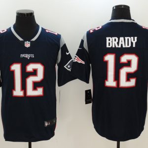 NFL New England Patriots Patriots #12 Brady Blue Vapor Untouchable Limited Jersey