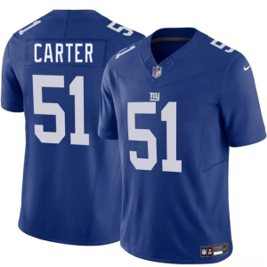 Men's New York Giants #51 Abdul Carter Blue 2025 Draft F.U.S.E. Vapor Untouchable Limited Jersey