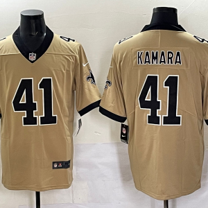 Men's New Orleans Saints #41 Alvin Kamara Gold Alternate Vapor Limited Jersey