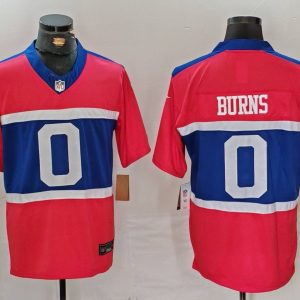 Men's New York Giants #0 Brian Burns Red Alternate Vapor F.U.S.E. Limited Jersey