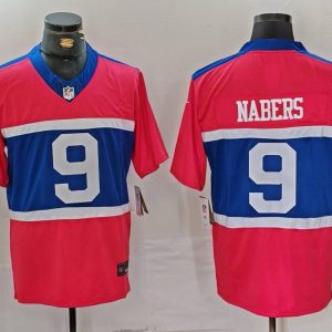Men's New York Giants #9 Malik Nabers Century Red Alternate Vapor F.U.S.E. Limited Jersey