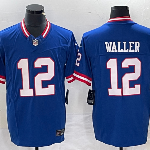 Men's New York Giants #12 Darren Waller Blue Classic 2023 F.U.S.E. Vapor Untouchable Limited Jersey