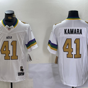 Men's New Orleans Saints #41 Alvin Kamara White 2023 F.U.S.E. 1987 Legacy Vapor Limited Jersey