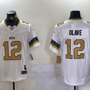 Men's New Orleans Saints #12 Chris Olave White 2023 F.U.S.E. 1987 Legacy Vapor Limited Jersey