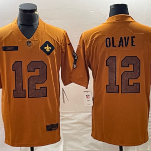 Men's New Orleans Saints #41 Alvin Kamara 2023 Brown Salute To Service Limited Jersey