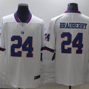 Men's New York Giants #24 Bradberry White Color Rush Limited Jersey