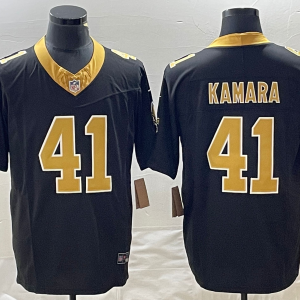 Men's New Orleans Saints #41 Alvin Kamara Black 2023 F.U.S.E. Vapor Untouchable Jersey